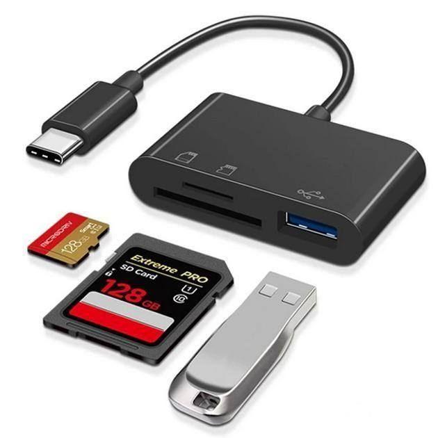 เครื่องอ่านการ์ด USB Type-C อเนกประสงค์-ตัวแปลง (3 ใน 1)