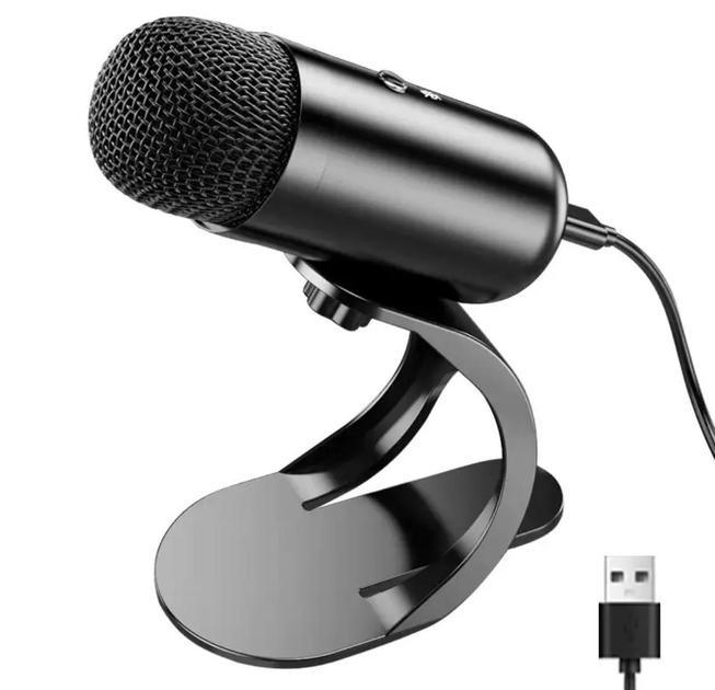 ไมโครโฟน USB คอนเดนเซอร์ระดับพรีเมียมสำหรับพีซี – เสียงคมชัด